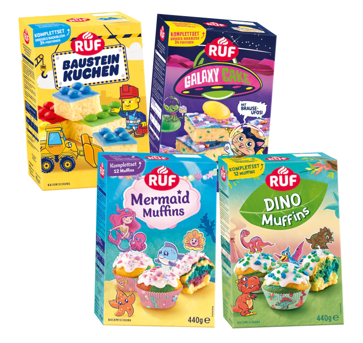 RUF Kinderbackmischungen Set (4 Stück)