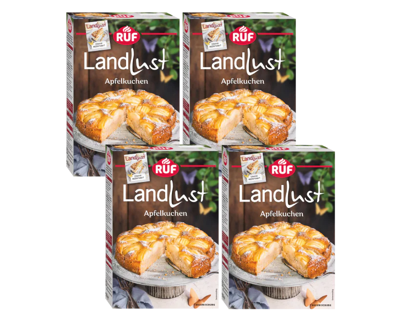 RUF Landlust Apfelkuchen Set (4 Stück)