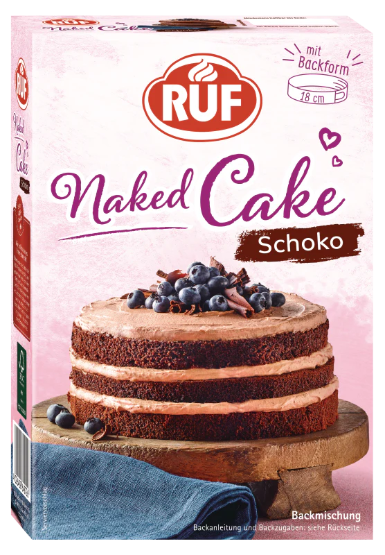 RUF Naked Cake Schoko Backmischung